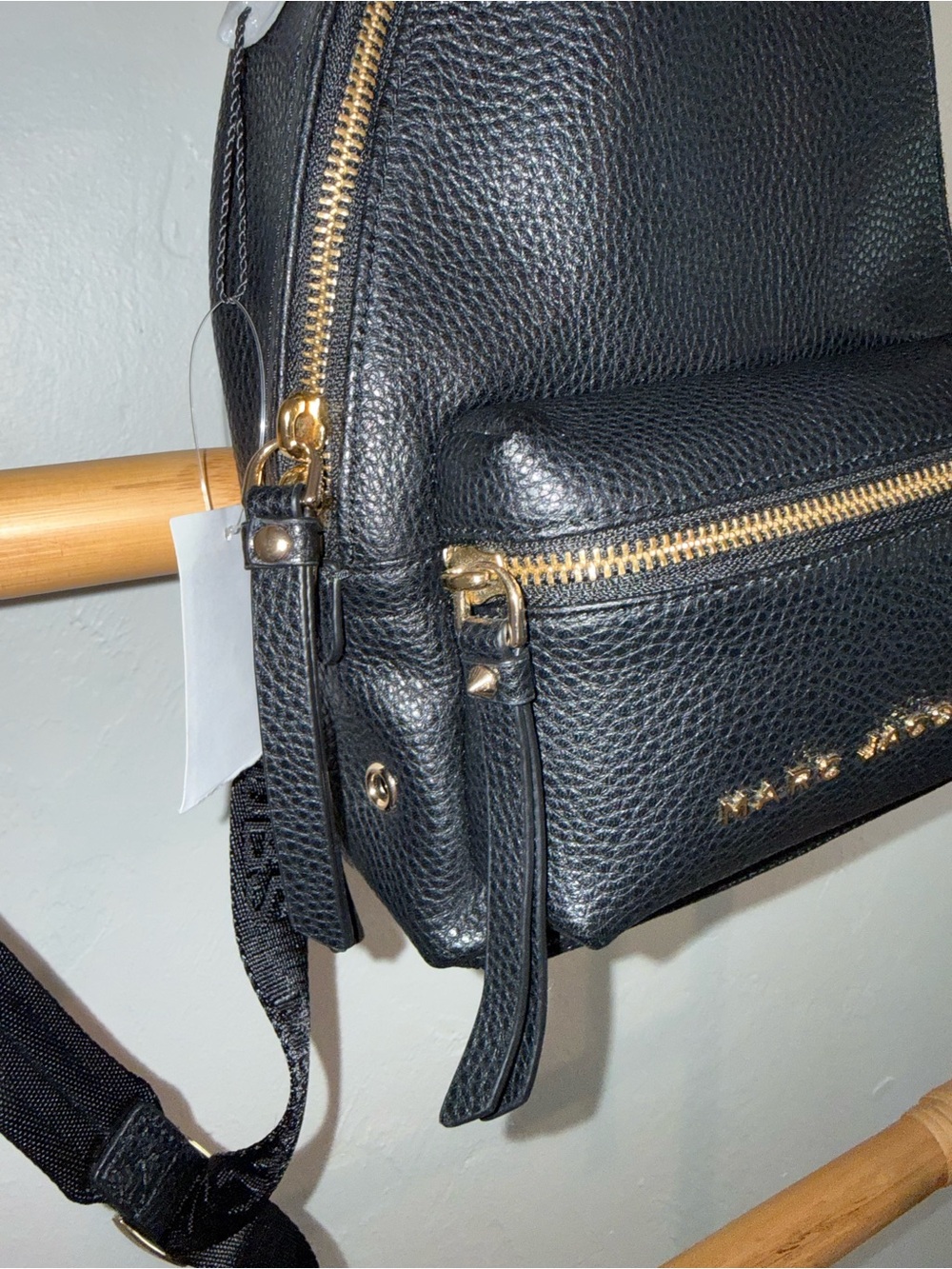 Marc Jacobs Leather Mini Backpack Bag New Black - Picture 5 of 15